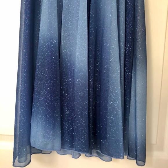 Ruby Rox Ombré Blue Sparkly Prom Dress - Picture 13 of 16